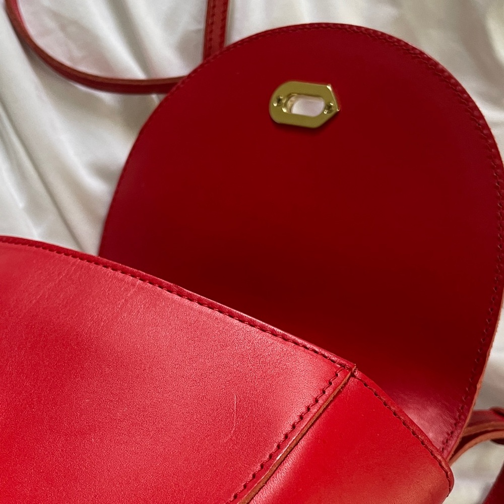 CLARE V ELODIE Tomato Red Bag - Picture 16 of 16